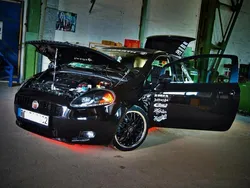 Schwarz Gebraucht 2008 Fiat Grande Punto Abarth Kleinwagen | 7.100 €