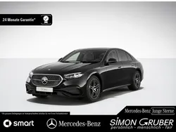 Lack obsidianschwarz (metallic) Gebraucht 2024 Mercedes E220 AMG Limousine | 52.350 € (Fairer Preis)