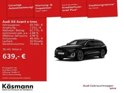Mythosschwarz metallic Gebraucht 2025 Audi A6 e-tron Performance Kombi | 69.790 € (Superpreis)