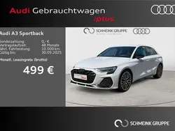 Weiß Gebraucht 2024 Audi A3 Sportback S-Line Limousine | 42.390 € (Etwas zu teuer)