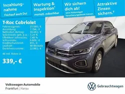 Rauchgrau metallic/schwarz Gebraucht 2024 VW T-Roc Cabriolet Style Cabrio | 25.980 € (Superpreis)
