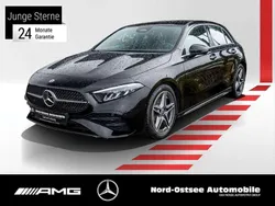 Unilack nachtschwarz Gebraucht 2024 Mercedes A200 AMG Limousine | 30.390 € (Guter Preis)
