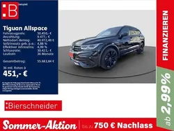 Schwarz Gebraucht 2024 VW Tiguan Allspace R-line SUV | 50.450 € (Teuer)