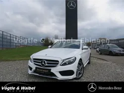 Weiß Gebraucht 2018 Mercedes C220 AMG line Kombi | 19.780 € (Teuer)