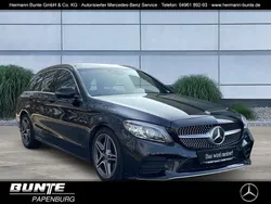 Schwarz (schwarz) Gebraucht 2020 Mercedes C220 AMG Kombi | 23.975 € (Fairer Preis)