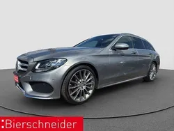 Silber Gebraucht 2015 Mercedes C180 AMG line Kombi | 15.890 € (Fairer Preis)