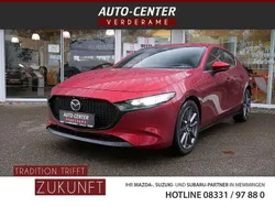 Soul red crystal Gebraucht 2024 Mazda 3 Exclusive-Line Limousine | 28.990 € (Fairer Preis)