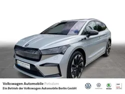 Brillantsilber metallic Gebraucht 2024 Skoda Enyaq iV SportLine SUV | 55.950 € (Fairer Preis)