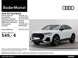 Gletscherweiß metallic (metallic) Gebraucht 2024 Audi Q3 Sportback S-Line SUV | 49.830 € (Teuer)