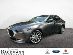Grau (grau / machine gray) Neu 2024 Mazda 3 Exclusive-Line Limousine | 31.950 € (Fairer Preis)