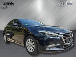 Onyxschwarz metallic Gebraucht 2018 Mazda 3 Exclusive-Line Limousine | 16.750 € (Fairer Preis)