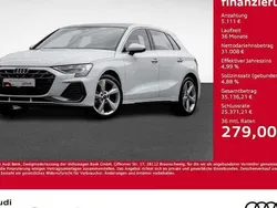 Weiß Gebraucht 2024 Audi A3 Sportback S-Line Limousine | 36.119 € (Superpreis)