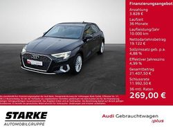 Brillantschwarz Gebraucht 2022 Audi A3 Advanced Plus Limousine | 22.950 € (Fairer Preis)