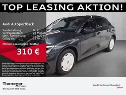 Grau Gebraucht 2024 Audi A3 Sportback S-Line Limousine | 38.880 € (Guter Preis)