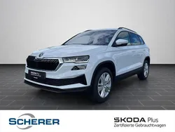 Moonweiß perleffekt (metallic) Gebraucht 2024 Skoda Karoq Selection SUV | 31.900 € (Fairer Preis)