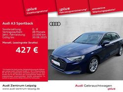 Blau Gebraucht 2024 Audi A3 Sportback Sport Kleinwagen | 36.660 € (Fairer Preis)