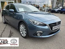 Blau Gebraucht 2015 Mazda 3 Sports-Line Limousine | 13.890 € (Etwas zu teuer)