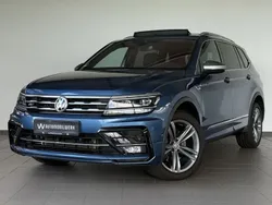 Blau blue silk metallic Gebraucht 2021 VW Tiguan Allspace R-line SUV | 35.990 € (Fairer Preis)
