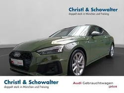 Distriktgrün metallic Gebraucht 2021 Audi A5 Sportback Ambiente Limousine | 38.407 € (Etwas zu teuer)