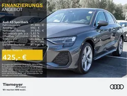 Grau Gebraucht 2024 Audi A3 Sportback S-Line Limousine | 35.880 € (Superpreis)