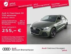 Distriktgrün Gebraucht 2024 Audi A1 Sportback Advanced Kleinwagen | 23.761 € (Superpreis)
