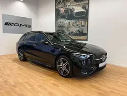 Obsidianschwarz metalliclack Gebraucht 2023 Mercedes C300e AMG line Kombi | 41.888 € (Guter Preis)