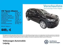 Schwarz Gebraucht 2024 VW Tiguan Allspace R-line SUV | 43.930 € (Fairer Preis)
