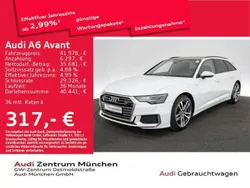 Gletscherweiß metallic Gebraucht 2023 Audi A6 S-Line Kombi | 41.978 € (Fairer Preis)