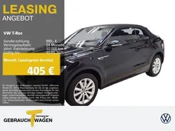 Schwarz Gebraucht 2023 VW T-Roc Cabriolet R-line Cabrio | 36.490 € (Etwas zu teuer)