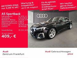 Mythosschwarz metallic Gebraucht 2022 Audi A5 Sportback Basis Kleinwagen | 31.970 € (Fairer Preis)