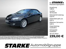 Schwarz Gebraucht 2015 VW Golf Cabriolet LOUNGE Cabrio | 13.949 € (Fairer Preis)