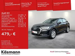 Mythosschwarz metallic (metallic) Gebraucht 2022 Audi Q3 Business SUV | 29.980 € (Guter Preis)