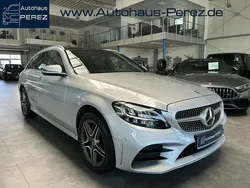 Silber Gebraucht 2021 Mercedes C220 AMG line Kombi | 33.999 € (Fairer Preis)