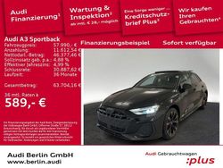 Schwarz Gebraucht 2025 Audi A3 Sportback e-tron S-Line Kleinwagen | 57.990 €