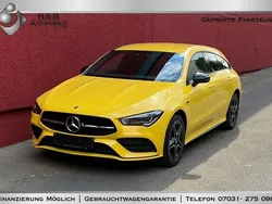 Gelb Gebraucht 2021 Mercedes CLA250e AMG line Limousine | 27.990 € (Guter Preis)