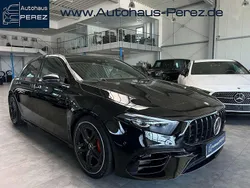 Kosmosschwarz metallic Gebraucht 2023 Mercedes A45 AMG Premium Plus Limousine | 57.479 € (Etwas zu teuer)