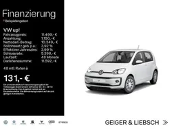 Weiß Gebraucht 2021 VW up! move up! Kleinwagen | 11.499 € (Fairer Preis)