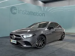 Grau Gebraucht 2021 Mercedes A35 AMG Night Limousine | 49.680 € (Teuer)