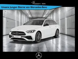 Weiß Gebraucht 2023 Mercedes C220 AMG Limousine | 44.998 € (Fairer Preis)