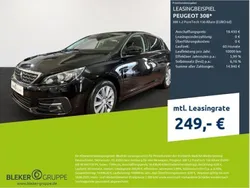 Schwarz Gebraucht 2021 Peugeot 308 Allure Limousine | 17.990 € (Fairer Preis)