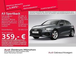 Grau Gebraucht 2022 Audi A3 Sportback e-tron S-Line Kleinwagen | 30.289 € (Fairer Preis)