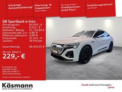 Weiß Gebraucht 2023 Audi Q8 Sportback e-tron S-Line SUV | 60.930 € (Guter Preis)