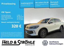 Oryxweiß perlmutteffekt Gebraucht 2025 VW Tiguan Elegance SUV | 39.930 € (Fairer Preis)