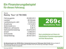 Weiß Neu 2025 Skoda Kamiq Tour SUV | 29.990 € (Fairer Preis)