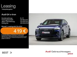 Navarrablau metallic Gebraucht 2024 Audi Q4 Sportback e-tron S-Line SUV | 49.239 € (Fairer Preis)