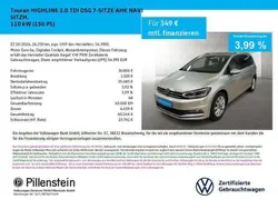 Ivory silver metallic Gebraucht 2024 VW Touran Highline Van / Kleinbus | 36.806 € (Fairer Preis)