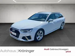 Weiß (gletscherweiß metallic) Gebraucht 2023 Audi A4 S-Line Kombi | 34.900 € (Fairer Preis)