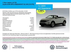 Weiß Gebraucht 2024 VW T-Roc Cabriolet Style Cabrio | 24.780 € (Superpreis)
