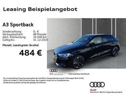 Schwarz Gebraucht 2025 Audi A3 Sportback S-Line Kleinwagen | 39.790 € (Fairer Preis)
