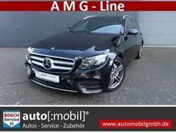Schwarz Gebraucht 2018 Mercedes E220 AMG line Kombi | 27.980 € (Superpreis)